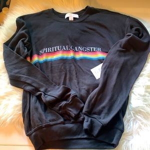 Spiritual Gangster Rainbow Crewneck Sweater